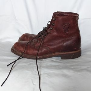 Chippewa leather boots